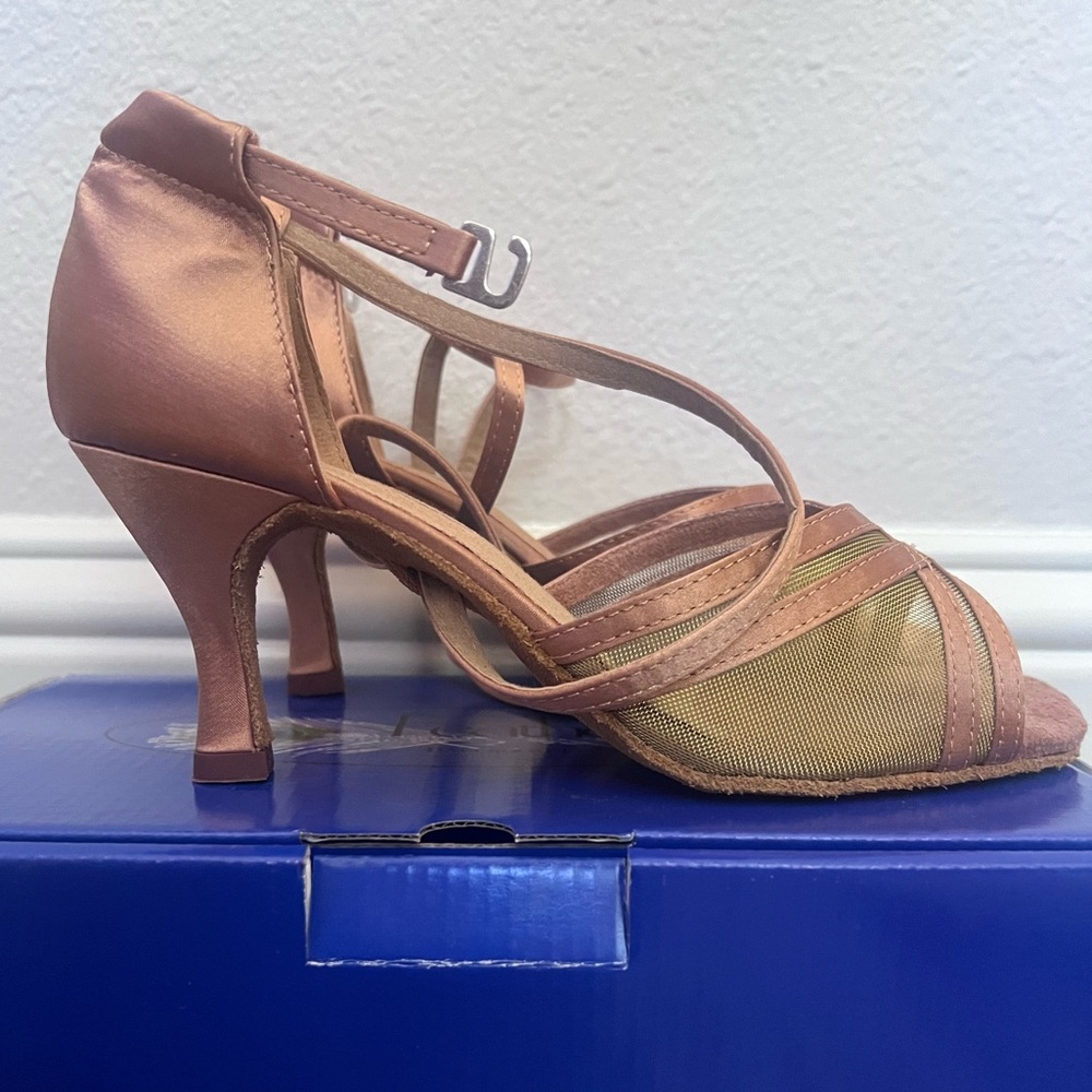 Featherlite Latin Dance Heels - Size 9 2X Narrow